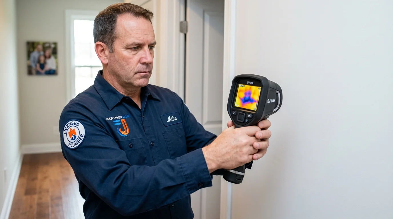 Thermal imaging leak detection by Johns Plumbing LLC in Mosinee
